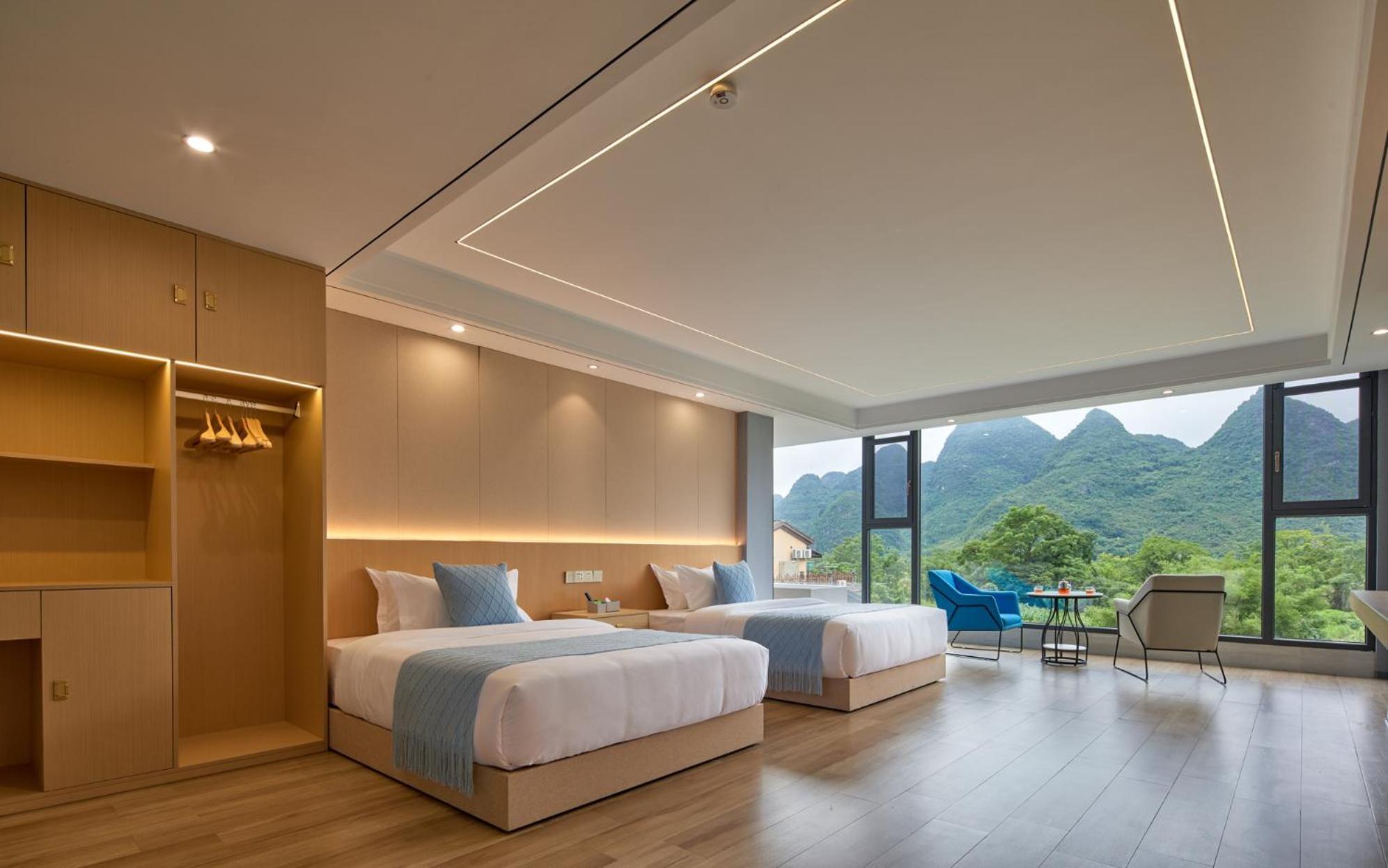 Yangshuo Fortune Lake Inn- One Way Free Pick Up From Airport Or Ts Over 3 Nights Exteriér fotografie