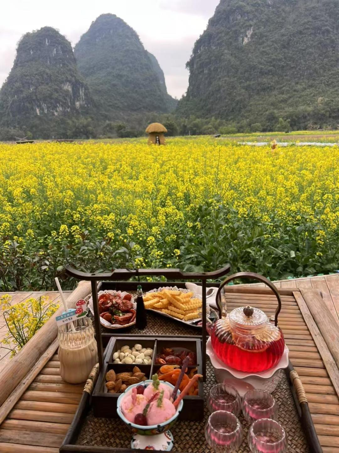 Yangshuo Fortune Lake Inn- One Way Free Pick Up From Airport Or Ts Over 3 Nights Exteriér fotografie